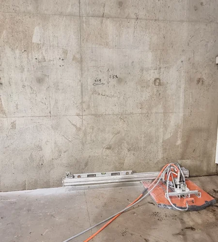 Réalisation d'un sciage à Marans par Atlantique Sciage