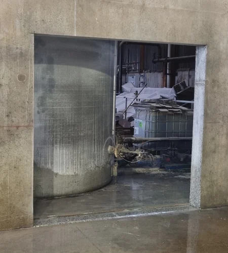 Réalisation d'un sciage à Marans par Atlantique Sciage