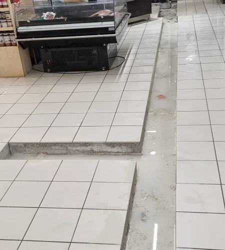 Réalisation d'un sciage à Marans par Atlantique Sciage